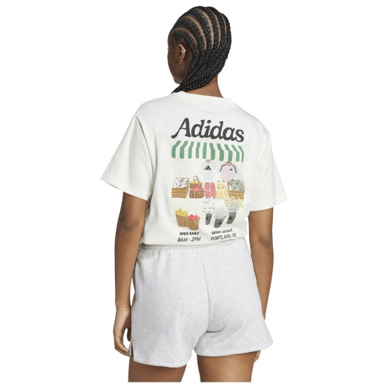 Adidas Γυναικεία κοντομάνικη μπλούζα Farmers Market Tee